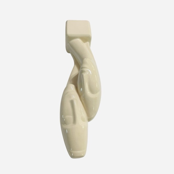 VTG Devotion statue, inspired by ancient Cycladic art Cream Couple Sculpture - Picture 9 of 14